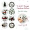Wrapables Christmas Stickers Label Roll, Holiday Stickers for Sealing Cards, Envelopes, Gift Boxes, Festive Party Favors (500pcs), Happy Holidays